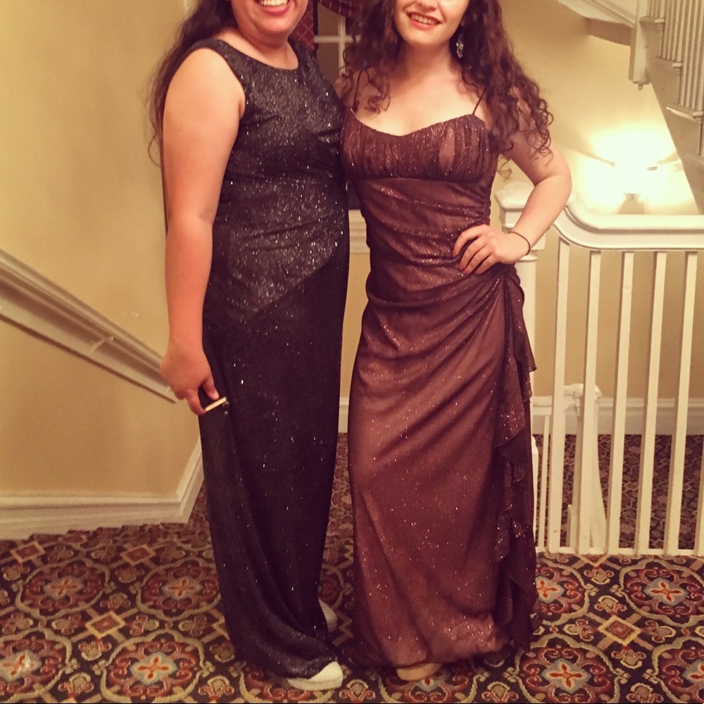 Sparkly purple gown
